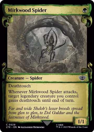 Mirkwood Spider (Showcase Scrolls) (629), Universes Beyond: The Lord of the Rings: Tales of Middle-earth — Magic card price