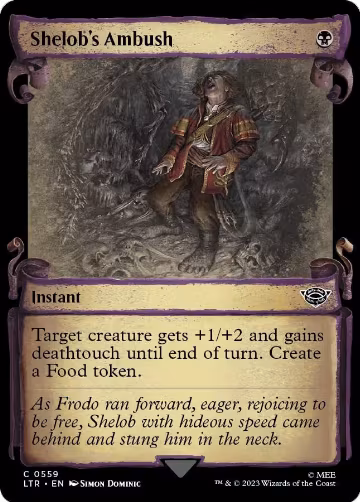 Shelob's Ambush (Showcase Scrolls) (559), Universes Beyond: The Lord of the Rings: Tales of Middle-earth — Magic card price