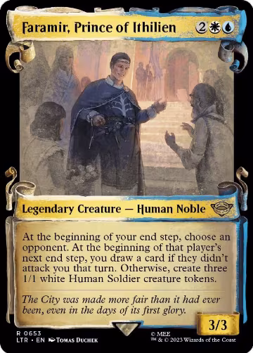 Faramir, Prince of Ithilien (Showcase Scrolls) (653), Universes Beyond: The Lord of the Rings: Tales of Middle-earth — Magic card price