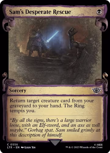 Sam's Desperate Rescue (Showcase Scrolls) (556), Universes Beyond: The Lord of the Rings: Tales of Middle-earth — Magic card price