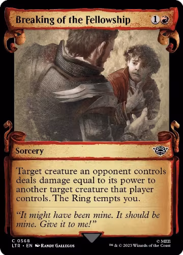 Breaking of the Fellowship (Showcase Scrolls) (568), Universes Beyond: The Lord of the Rings: Tales of Middle-earth — Magic card price