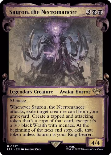 Sauron, the Necromancer (Showcase Scrolls) (557), Universes Beyond: The Lord of the Rings: Tales of Middle-earth — Magic card price