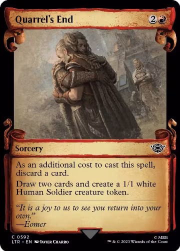 Quarrel's End (Showcase Scrolls) (592), Universes Beyond: The Lord of the Rings: Tales of Middle-earth — Magic card price