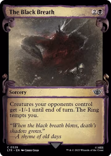 The Black Breath (Showcase Scrolls) (529), Universes Beyond: The Lord of the Rings: Tales of Middle-earth — Magic card price