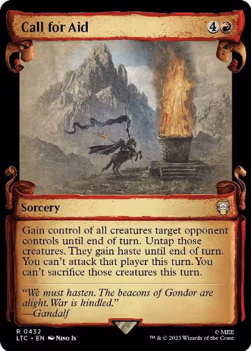 Call for Aid (Showcase Scrolls) (432), Commander: The Lord of the Rings: Tales of Middle-earth — Magic card price
