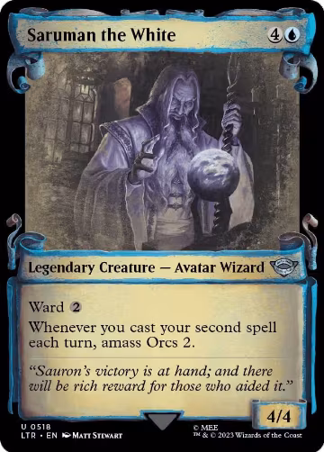 Saruman the White (Showcase Scrolls) (518), Universes Beyond: The Lord of the Rings: Tales of Middle-earth — Magic card price