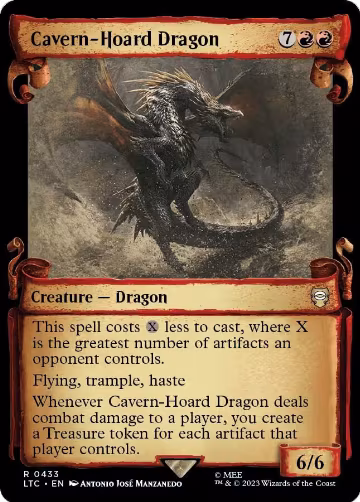 Cavern-Hoard Dragon (Showcase Scrolls) (433), Commander: The Lord of the Rings: Tales of Middle-earth — Magic card price