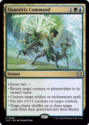 Quandrix Command (280), Commander: The Lost Caverns of Ixalan — Magic card price