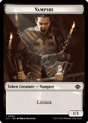 Vampire // Vampire Demon Double-Sided Token (4 // 15), The Lost Caverns of Ixalan — Magic card price