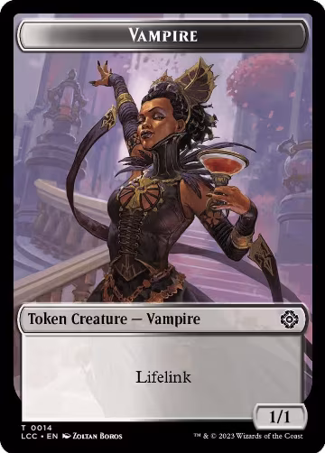 Vampire (0014) // Vampire Demon Double-Sided Token (14 // 15), Commander: The Lost Caverns of Ixalan — Magic card price