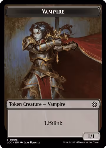 Vampire (0006) // Vampire Demon Double-Sided Token (6 // 15), Commander: The Lost Caverns of Ixalan — Magic card price