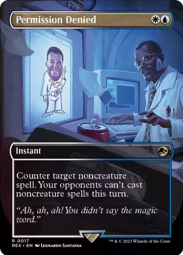 Permission Denied (Borderless) (17), Universes Beyond: Jurassic World Collection — Magic card price