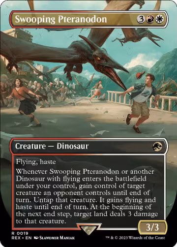 Swooping Pteranodon (Borderless) (19), Universes Beyond: Jurassic World Collection — Magic card price