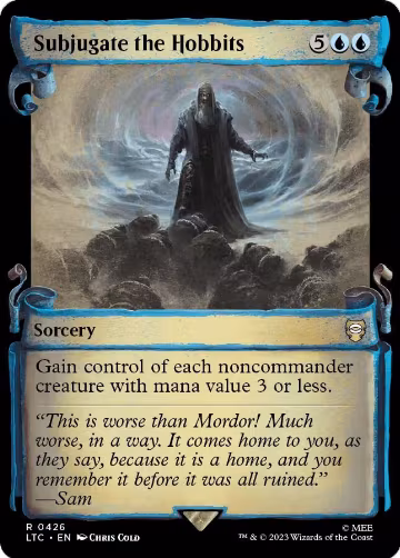 Subjugate the Hobbits (Showcase Scrolls) (426), Commander: The Lord of the Rings: Tales of Middle-earth — Magic card price
