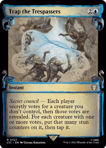 Trap the Trespassers (Showcase Scrolls) (427), Commander: The Lord of the Rings: Tales of Middle-earth — Magic card price