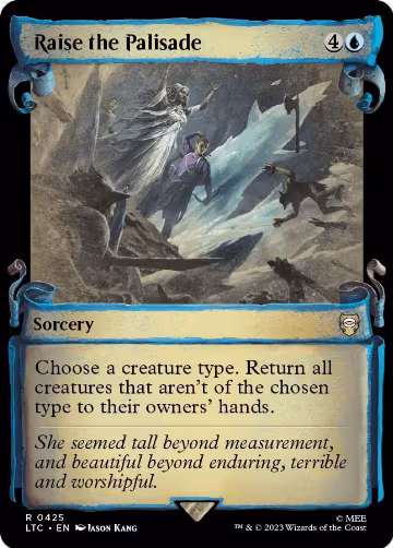 Raise the Palisade (Showcase Scrolls) (425), Commander: The Lord of the Rings: Tales of Middle-earth — Magic card price