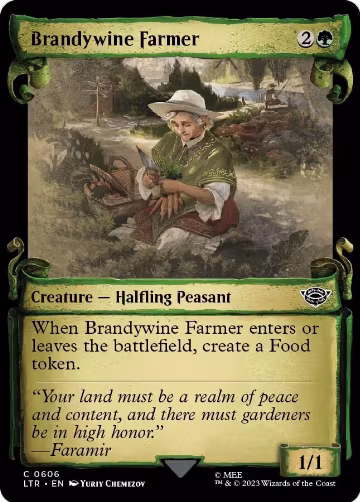 Brandywine Farmer (Showcase Scrolls) (606), Universes Beyond: The Lord of the Rings: Tales of Middle-earth — Magic card price