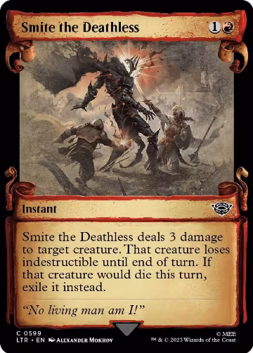Smite the Deathless (Showcase Scrolls) (599), Universes Beyond: The Lord of the Rings: Tales of Middle-earth — Magic card price