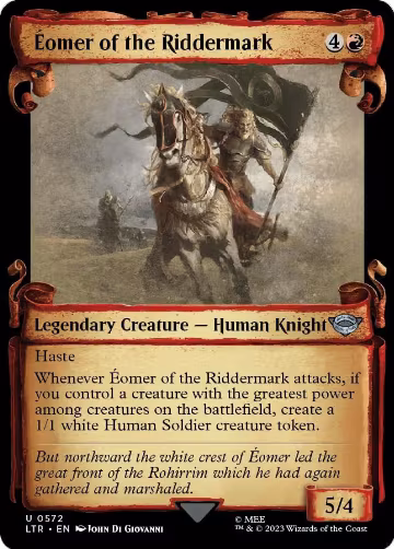Eomer of the Riddermark (Showcase Scrolls) (572), Universes Beyond: The Lord of the Rings: Tales of Middle-earth — Magic card price