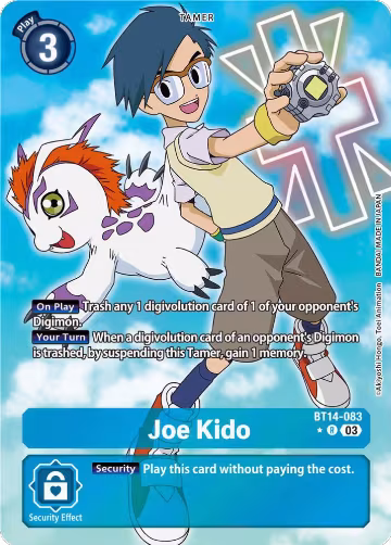 Joe Kido (Alternate Art) (BT14-083 R), Blast Ace — Digimon card price