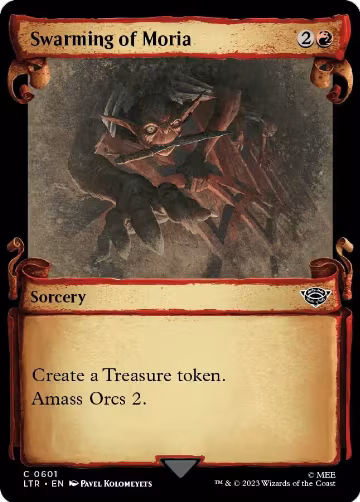 Swarming of Moria (Showcase Scrolls) (601), Universes Beyond: The Lord of the Rings: Tales of Middle-earth — Magic card price