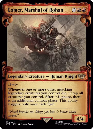 Eomer, Marshal of Rohan (Showcase Scrolls) (571), Universes Beyond: The Lord of the Rings: Tales of Middle-earth — Magic card price