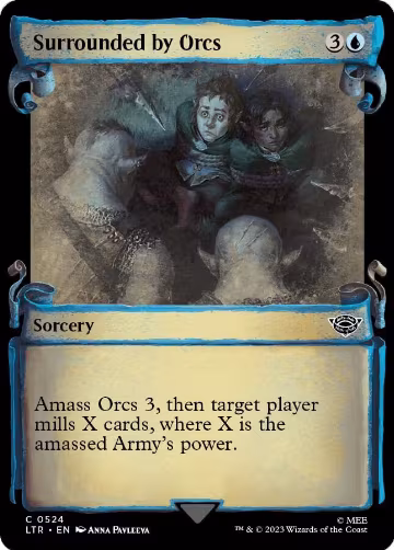 Surrounded by Orcs (Showcase Scrolls) (524), Universes Beyond: The Lord of the Rings: Tales of Middle-earth — Magic card price
