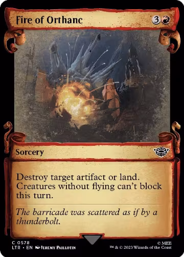 Fire of Orthanc (Showcase Scrolls) (578), Universes Beyond: The Lord of the Rings: Tales of Middle-earth — Magic card price