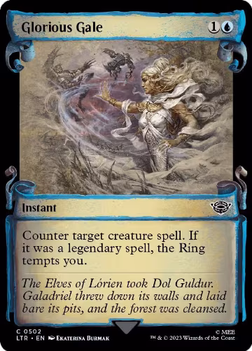 Glorious Gale (Showcase Scrolls) (502), Universes Beyond: The Lord of the Rings: Tales of Middle-earth — Magic card price
