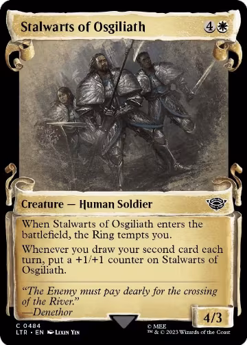 Stalwarts of Osgiliath (Showcase Scrolls) (484), Universes Beyond: The Lord of the Rings: Tales of Middle-earth — Magic card price