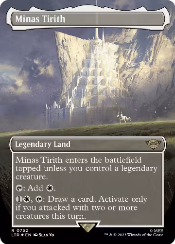 Minas Tirith (Borderless) (Surge Foil) (752), Universes Beyond: The Lord of the Rings: Tales of Middle-earth — Magic card price