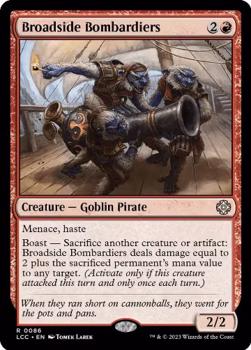 Broadside Bombardiers (86), Commander: The Lost Caverns of Ixalan — Magic card price