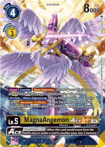 MagnaAngemon ACE (Alternate Art) (BT14-037 SR), Blast Ace — Digimon card price