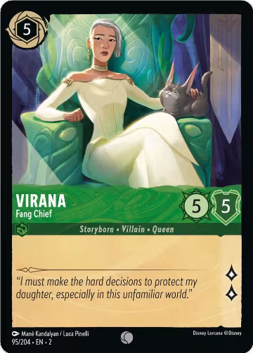 Virana - Fang Chief (95/204), Rise of the Floodborn — Lorcana card price