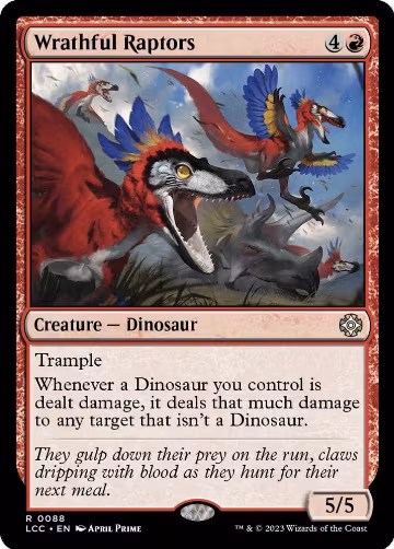 Wrathful Raptors (88), Commander: The Lost Caverns of Ixalan — Magic card price