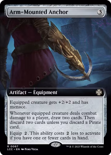 Arm-Mounted Anchor (Extended Art) (67), Commander: The Lost Caverns of Ixalan — Magic card price