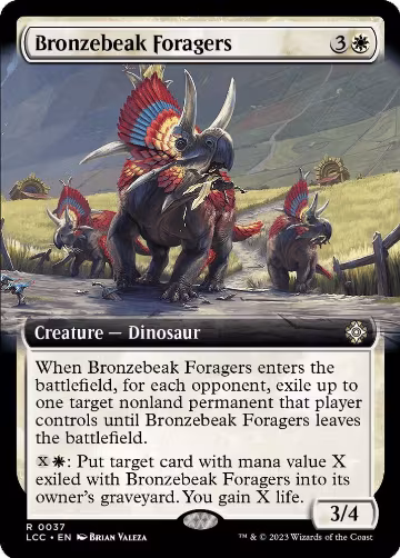 Bronzebeak Foragers (Extended Art) (37), Commander: The Lost Caverns of Ixalan — Magic card price