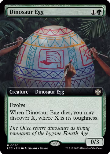 Dinosaur Egg (Extended Art) (60), Commander: The Lost Caverns of Ixalan — Magic card price