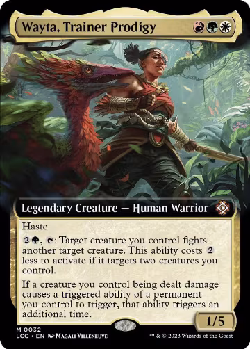Wayta, Trainer Prodigy (Extended Art) (32), Commander: The Lost Caverns of Ixalan — Magic card price