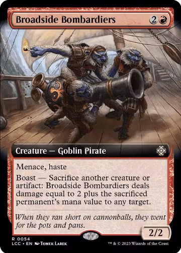 Broadside Bombardiers (Extended Art) (54), Commander: The Lost Caverns of Ixalan — Magic card price