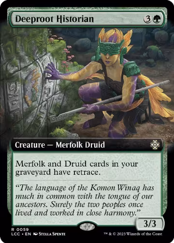 Deeproot Historian (Extended Art) (59), Commander: The Lost Caverns of Ixalan — Magic card price