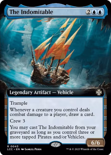 The Indomitable (Extended Art) (43), Commander: The Lost Caverns of Ixalan — Magic card price