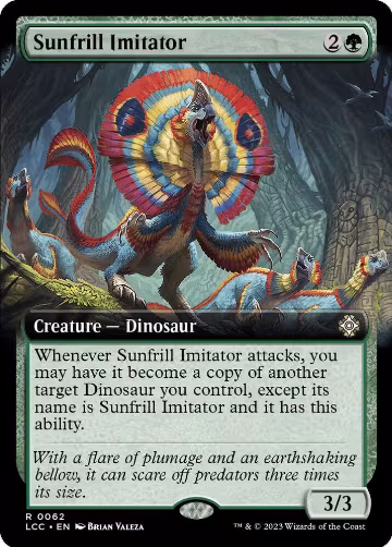 Sunfrill Imitator (Extended Art) (62), Commander: The Lost Caverns of Ixalan — Magic card price