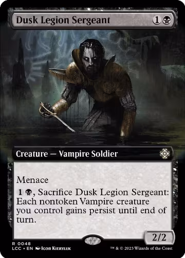 Dusk Legion Sergeant (Extended Art) (48), Commander: The Lost Caverns of Ixalan — Magic card price