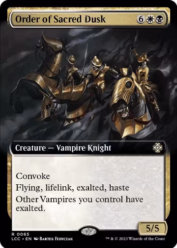 Order of Sacred Dusk (Extended Art) (65), Commander: The Lost Caverns of Ixalan — Magic card price