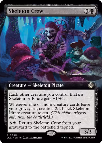 Skeleton Crew (Extended Art) (53), Commander: The Lost Caverns of Ixalan — Magic card price