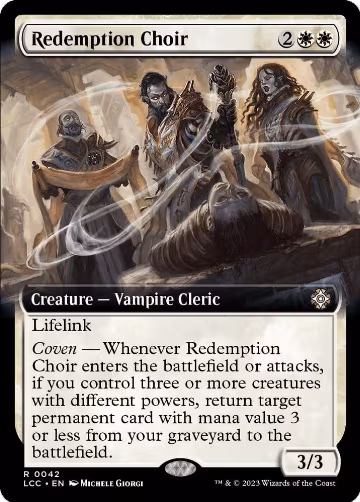 Redemption Choir (Extended Art) (42), Commander: The Lost Caverns of Ixalan — Magic card price