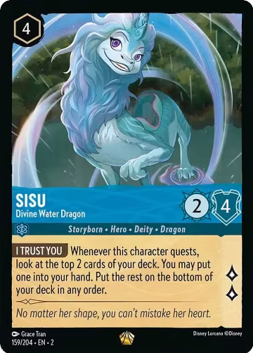 Sisu - Divine Water Dragon (159/204), Rise of the Floodborn — Lorcana card price