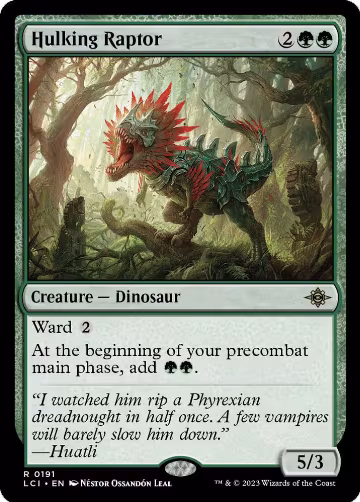 Hulking Raptor (191), The Lost Caverns of Ixalan — Magic card price