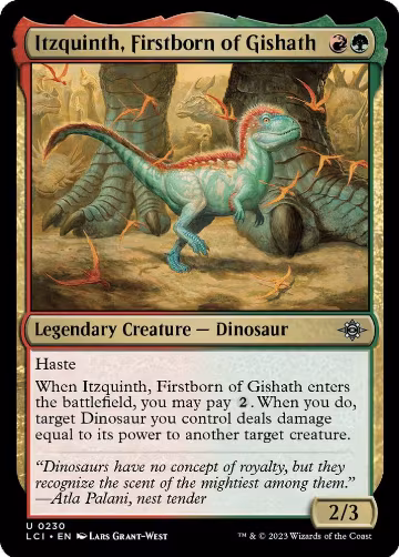 Itzquinth, Firstborn of Gishath (230), The Lost Caverns of Ixalan — Magic card price